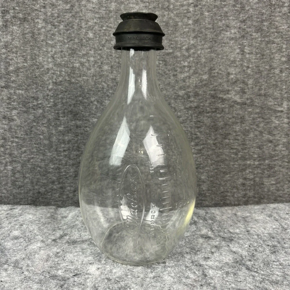 Vintage MacBick 2000‎ ML Glass Bottle Science Beaker Antique Corning USA 11''